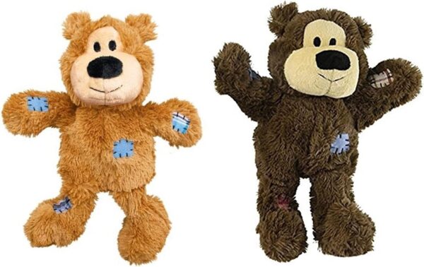 KONG Wild Knots Bears Durable Dog Toys Size:Small/Med Pack of 2 Small Breeds