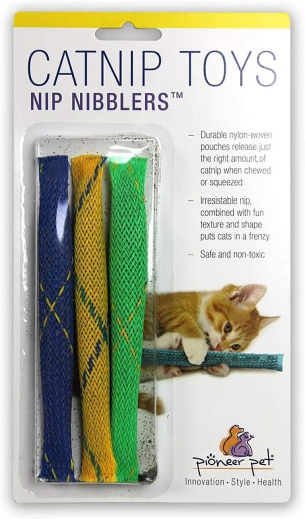 Pioneer Pet Nip Nibblers Catnip Toy – 3 Pack – Catnip Filled Toys For Indoor Cats -Teething Toy For Kittens That Bite And Chew - Image 10