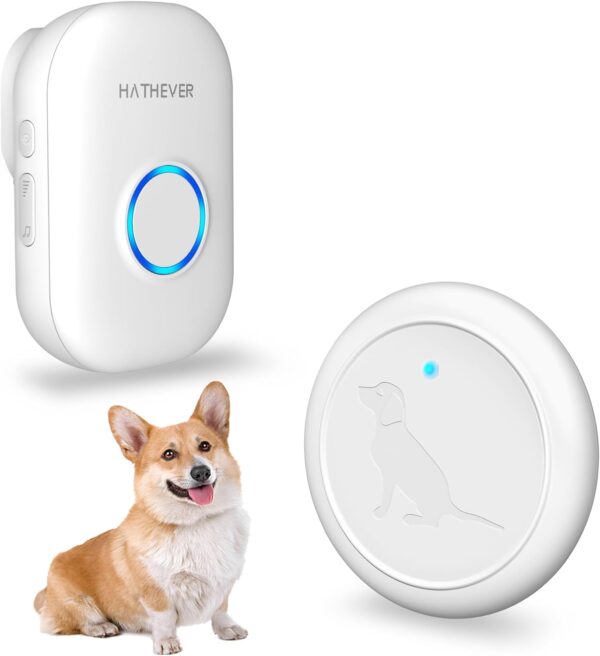 Dog DoorBell for Potty Training, Wireless Doggie Door Bell Operating at 1000 Feet with IP65 Waterproof Touch Button, 32 Melodies