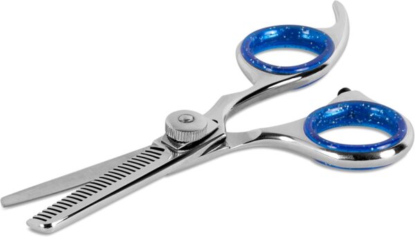 Professional 4.5-Inch Thinning Shears - Small Dog Grooming Scissors for Dogs' Faces and Eyes - Sharp & Durable - Ideal for Tight Spaces and Detailed Grooming - Pet and Cat Grooming Supplies