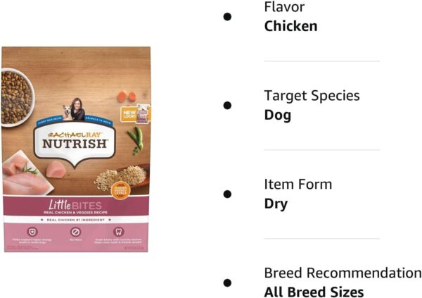 Nutrish Rachael Ray Little Bites Dry Dog Food, Chicken & Veggies Recipe for Small Breeds, 6 Pounds - Image 14