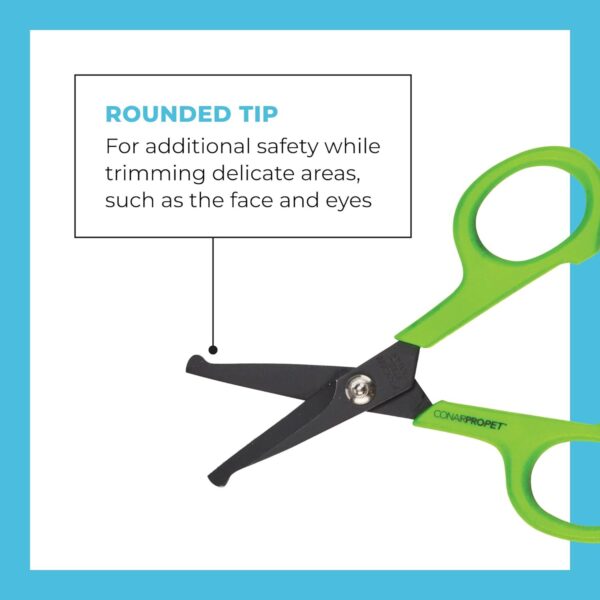 CONAIRPROPET 4" Rounded Tip Scissors. Great for small breeds and fine detail around face, paws, ears - Image 5