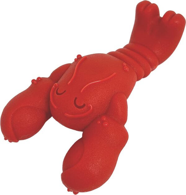 NYLABONE Lobster Dog Toy Power Chew – Cute Dog Toys for Aggressive Chewers – with a Funny Twist! Filet Mignon Flavor, Small/Regular