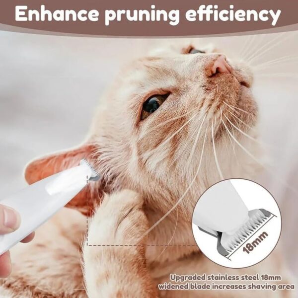 Pet Micro Precision Trimmer,2024 NEW Low Noise Cordless Dog Paw Trimmer, Rechargeable Pet Hair Trimmer for Grooming, Multifunctional Pet Hair Clippers - Image 4