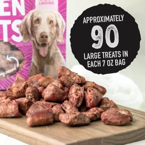 Dr. Harvey's Chicken Hearts Freeze Dried Training Dog Treats with Real Chicken Hearts for Dogs, 7 Ounces - Image 4