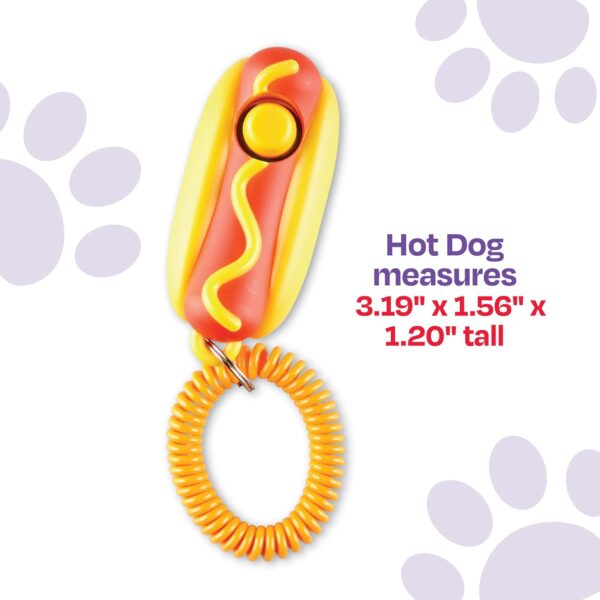 Brightkins Smarty Pooch Hot Dog Training Clicker - Dog Training Clicker, Perfect for Dog Training and Obedience Games - Image 4