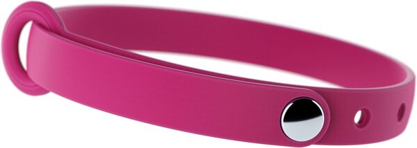 Comfortable, Soft and Light Cat Collar with Breakaway Snap Button (Raspberry Pink) - Image 2