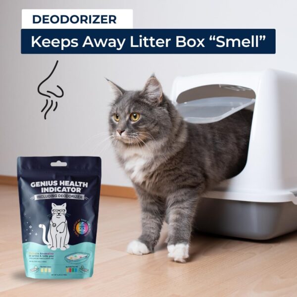 Genius HI - Smart Health Monitoring Cat Litter Deodorizer | Color-Changing Health Indicator Particles | Odor Eliminating & Fragrance-Free | Early Health Insights | As Seen on Shark Tank | Genius - Image 4