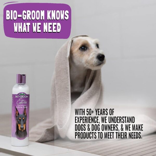 Bio-Groom Silk Creme Rinse Dog Conditioner – Dog Bathing Supplies, Puppy Shampoo, Cat & Dog Grooming Supplies for Sensitive Skin, Cruelty-Free, Made in USA, Tearless Dog Products – 12 fl oz 1-Pack - Image 6