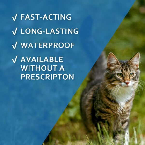 SENTRY Fiproguard Plus for Cats, Flea and Tick Prevention for Cats (1.5 Pounds and Over), Includes 3 Month Supply of Topical Flea Treatments - Image 2