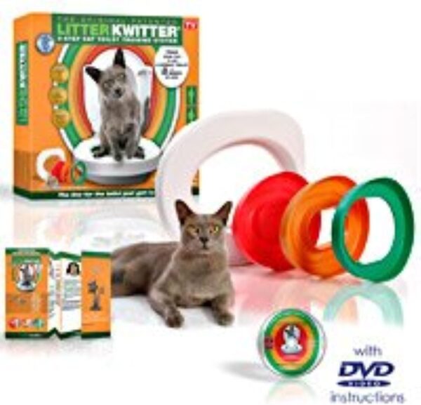 Cat Toilet Training System By Litter Kwitter - Teach Your Cat to Use the Toilet - With Instructional DVD - Image 7