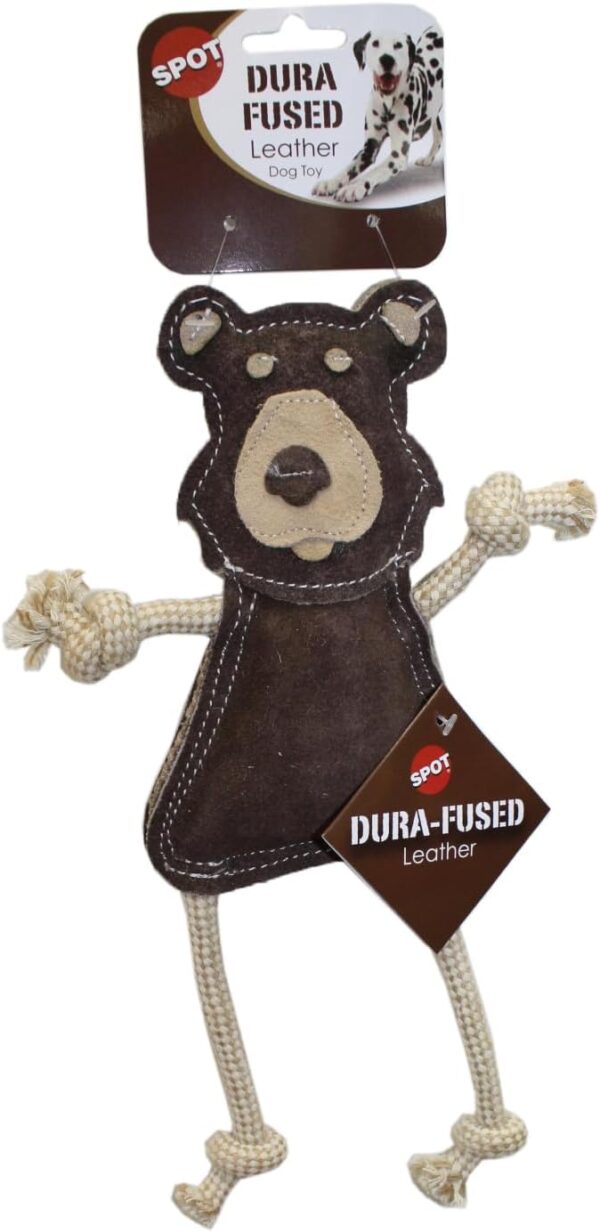 SPOT Dura-Fused Leather Forest Animals Dog Toys | 14 inch | 1 Piece, Style may Vary (54120)