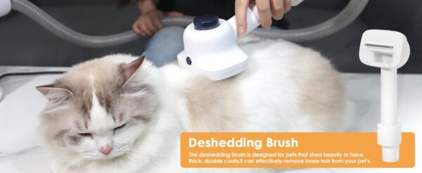 O'rengela Dog Vacuum for Shedding Grooming  Trimming - P10 Pet Hair Grooming Vacuum with Clippers Grooming Tools, Suction 99% Pet Hair for Dogs, Cats and Other Pet - Image 9