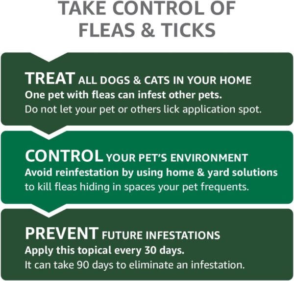 Amazon Basics Flea, Tick & Mosquito Topical Treatment for Small Dogs (4-10 pounds), 6 Count (Previously Solimo) - Image 7