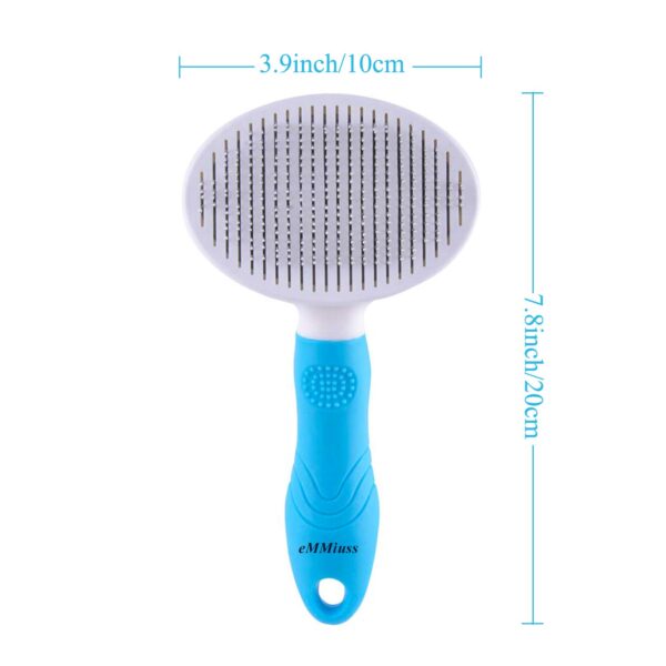 Cat Brush, Self Cleaning Slicker Brushes for Shedding and Grooming Removes Loose Undercoat,Mats Hair Grooming Brush for Cat Dog Massage-Self Cleaning - Image 4