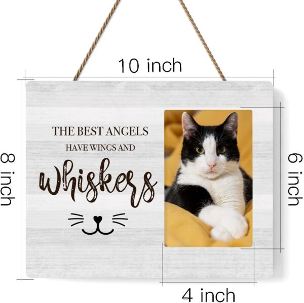 Sympathy Photo Frame Memorial Picture Frame Cat Memorial Gifts for Loss of Cat Pet Loss Gifts to Honor and Remember a Cat, Grief Gifts for Women Remembrance Decorations for Wall Desk Tabletop - Image 2