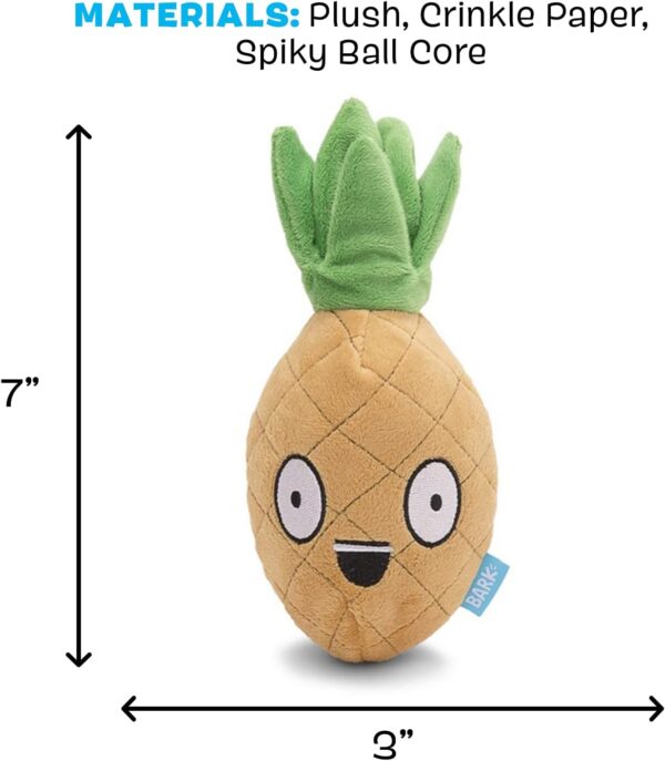 Barkbox 2 in 1 Interactive Plush Dog Toy - Rip and Reveal Dog Toy for Small Dogs - Stimulating Squeaky Pet Enrichment and Puppy Toys | Penny The Pineapple| Small Dogs - Image 5