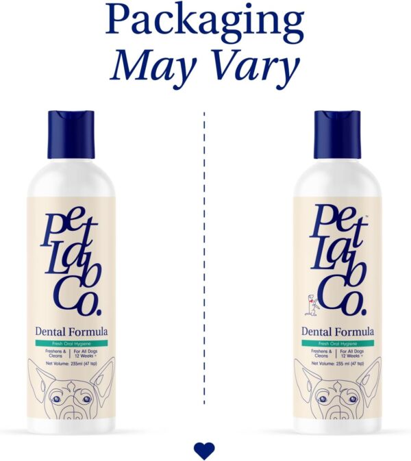 Petlab Co. Dog Dental Formula - Keep Dog Breath Fresh and Teeth Clean - Supports Gum Health - Water Additive Dental Care Targets Tartar - Packaging May Vary - Image 8