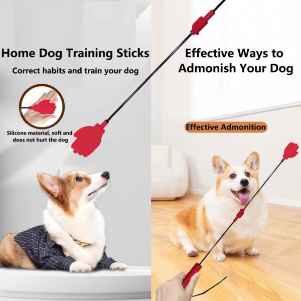 Collapsible Portable Dog Training Stick,Silicone Durable Dog Training Whip with Anti-Slip Handle,Outdoor and Indoor Training Dog Tools,Puppy Training Whip Exercise Accessory - Image 3