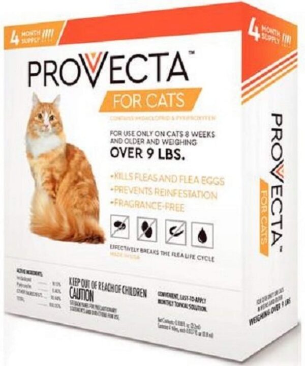 4 Doses for Cats, Small/Over 9 lb