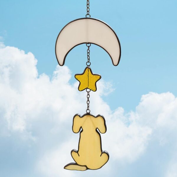 Stained Glass Pet Memorial Sun Catchers | Loss of Dog Sympathy Gift for Dog Memorial - Memorial Gifts for Loss of Dog & Pets, Memory & Bereavement - Loss of Pet & Dog Memorial Gifts