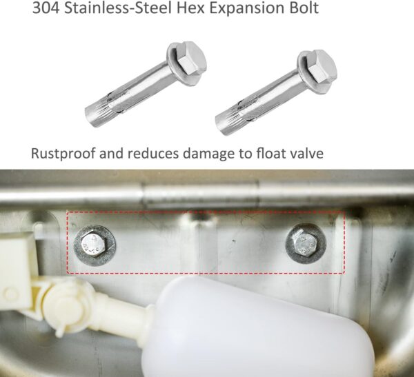 Automatic Water Bowl Dispenser for Dog Large Size Stainless-Steel Waterer Feeder Self Filling Trough for Poultry and Livestock - Image 7