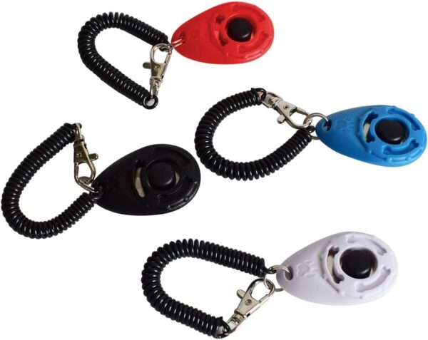 Ruconla- 4 Pack Dog Training Clicker with Wrist Strap, Pet Training Clicker Set - Image 2