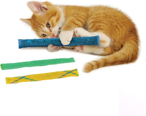 Pioneer Pet Nip Nibblers Catnip Toy – 3 Pack – Catnip Filled Toys For Indoor Cats -Teething Toy For Kittens That Bite And Chew - Image 2