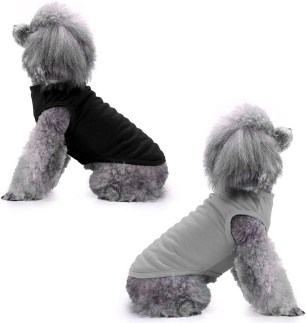 Dog Shirts Clothes, Chol&Vivi Dog Clothes T Shirt Vest Soft And Thin, 4pcs Blank Shirts Plain Dog Clothes For Extra Small Medium Large Extra Large Size Dog Puppy, Shirt For Dog, 2X-Large Size, Group 2 - Image 4