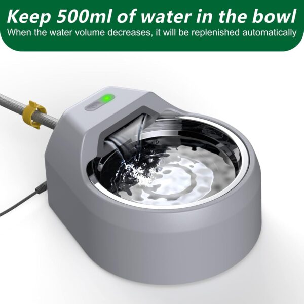 Dog Water Bowl Dispenser Auto Filling Water Fountain Connects to Garden Hose, Water Faucet (Fountain) - Image 3