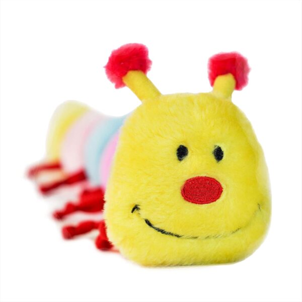 ZippyPaws - Colorful Caterpillar Dog Toy, Rainbow Dog Toy with Squeakers, Plush Dog Toys for Aggressive Chewers, Summer Dog Toys, Rainbow Dog Pride Accessories - Image 2