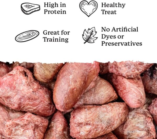 Dr. Harvey's Chicken Hearts Freeze Dried Training Dog Treats with Real Chicken Hearts for Dogs, 7 Ounces - Image 7