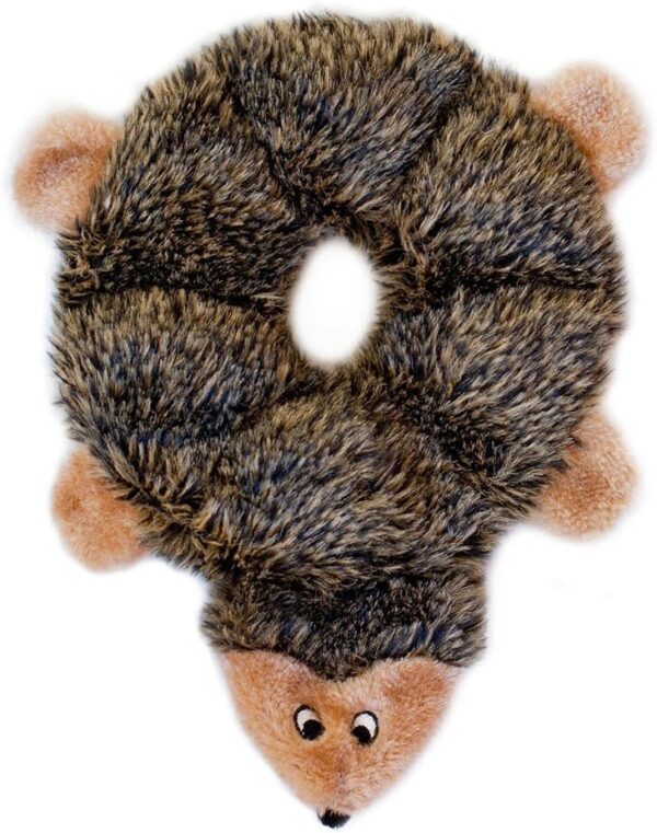 ZippyPaws - Loopy - No Stuffing Squeaky Plush Dog Toy - for Small and Medium Dogs - Hedgehog - Image 2