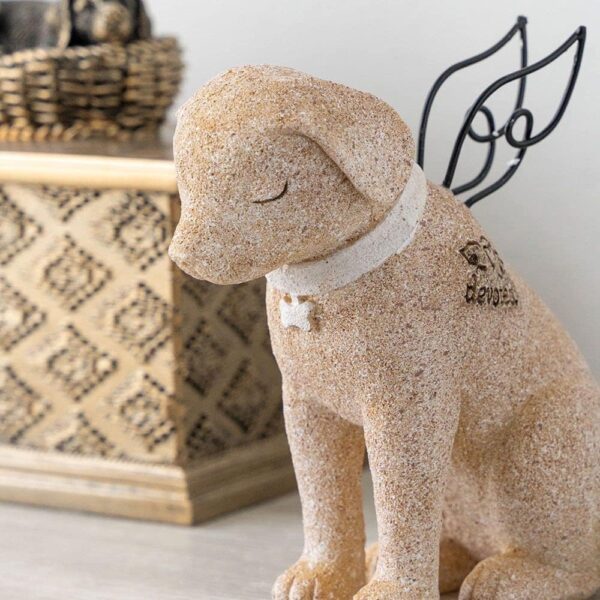 iHeartDogs Dog Memorial Devoted Dog Angel Figurine - Dog Statue Pet Memorial Gifts - Image 3