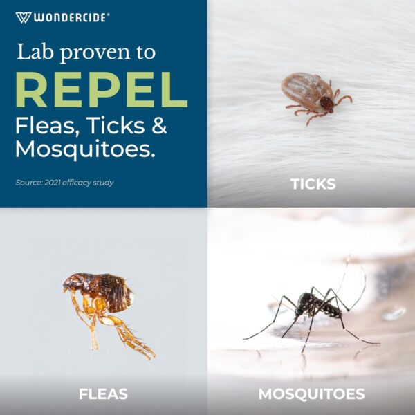 Wondercide - Flea & Tick Dog Spot On - Flea, Tick, and Mosquito Repellent, Prevention for Dogs with Natural Essential Oils - Up to 3 Months Protection - Large 3 Tubes of 0.17 oz - Image 2
