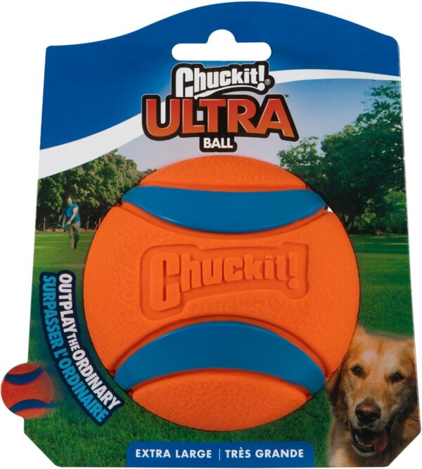 Chuckit Ultra Ball Dog Toy, XL (3.5 Inch Diameter), Pack of 1, for breeds 100+ lbs - Image 2