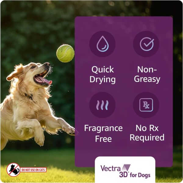 Vectra 3D for Dogs Flea, Tick & Mosquito Treatment & Prevention for Small Dogs (11 – 20 lbs) , 3 month supply - Image 4