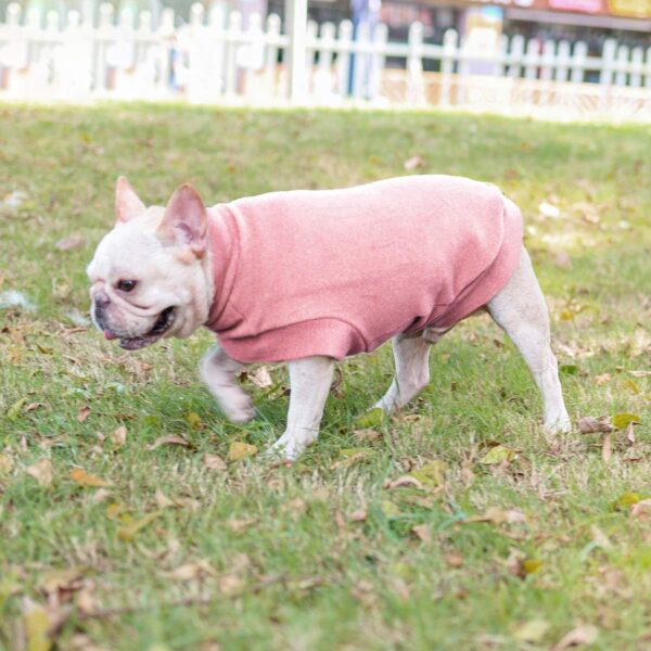 Small Dogs Fleece Dog Sweatshirt - Cold Weather Hoodies Spring Soft Vest Thickening Warm Cat Sweater Puppy Clothes Sweater Winter Sweatshirt Pet Pajamas for Small Dog Cat Puppy (Small, Pink) - Image 6