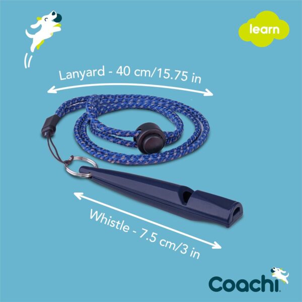 Coachi Training Whistle, Ideal for Obedience and Recall Training, Strong Clear Sound, Lightweight and Compact, Adjustable Reflective Lanyard, Suitable for Puppy & Dog Training - Image 4