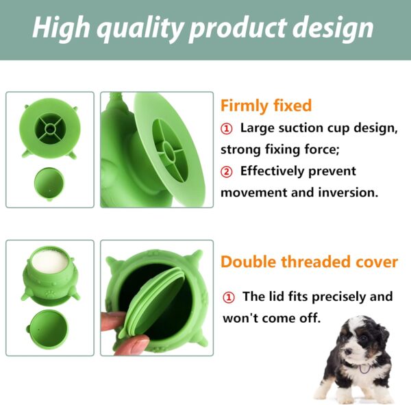 Puppy bottles for nursing,Puppy milk feeders for multiple puppies nipple,Puppy Feeder Milk Bowl,4 Nipples Silicone Puppy Nursing Station,Feeder Bowl for Kittens, Puppies,Capacity 240ml（Green） - Image 5