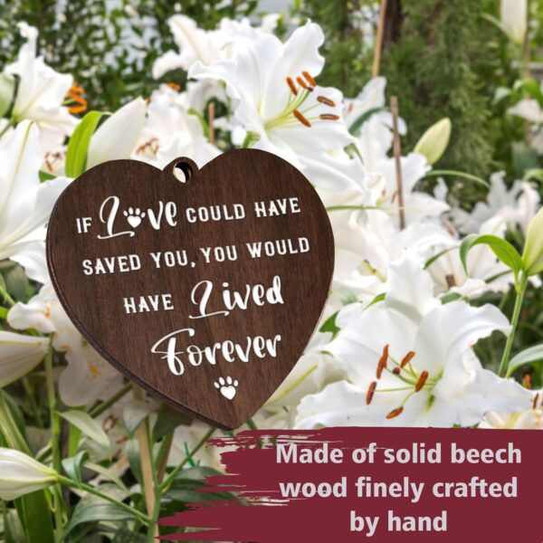 Craftique Pet Memorial Gifts for Dogs Cats- Picture Frame with Touching Words- Dog Cat Memorial Gifts for Loss of Dog Cat, Loss of Dog Sympathy Gift, Dog Cat Bereavement Condolence Gift, 4”x6” Photo - Image 3