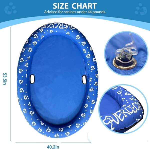 Dog Pool Float Inflatable Dog Floats for Pool Dog Floaties Swimming Pool Floats for Small Medium Large Dog Puncture Proof - Image 6