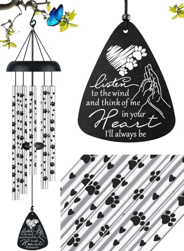 Dog Memorial Gifts for Loss of Dog Pet Bereavement Sympathy Gift Memorial Gifts for Dogs Wind Chime in Memory of Dog Remembrance Passing Away Gift