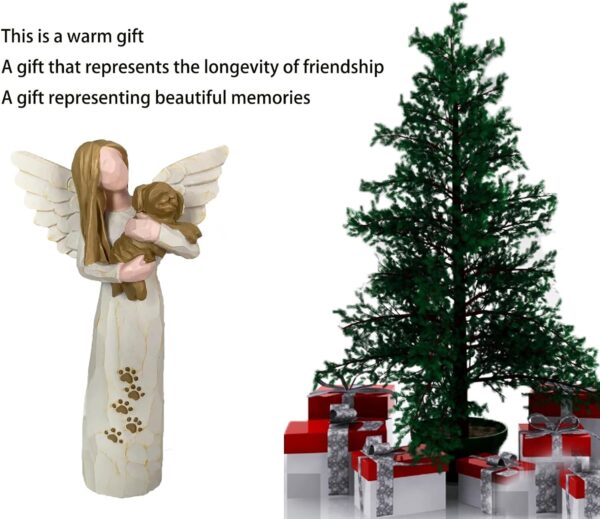 Dog Angel Figurines, Pet Memorial Gifts，Expresses Relationship with A Much-Loved Dog - Image 3