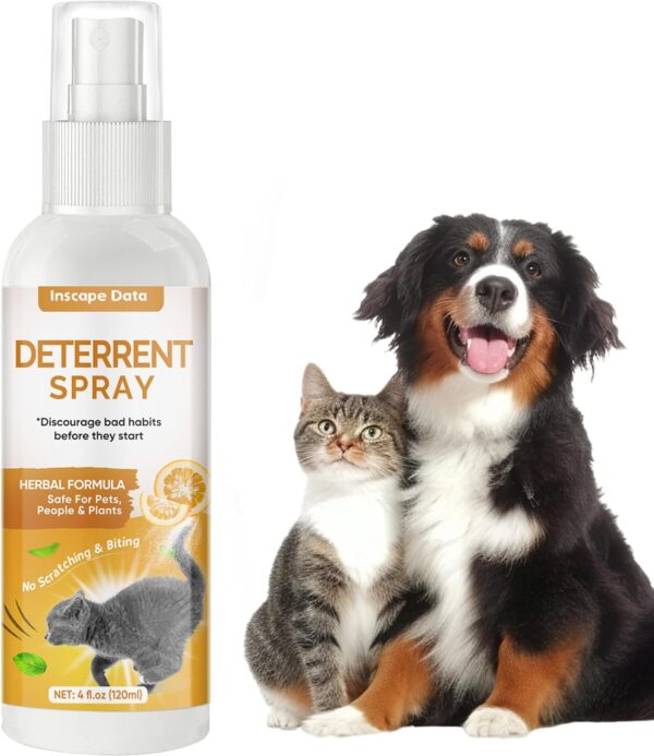 Green Hills Cat Deterrent Spray Indoor, Anti Scratch Furniture Protector for Cat and Kitten - Effective Cat Training Aid with Bitter for Furniture & Plants - Keep Cats Off - Indoor & Outdoor