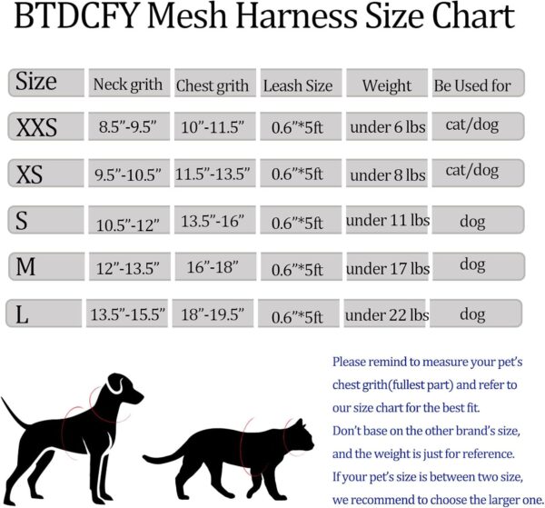 Step in Mesh Dog Harness and Leash Set Breathable Air Mesh Reflective Escape Proof Dog Harness Vest No Choke Lightweight Mesh Dog Harness - Image 7