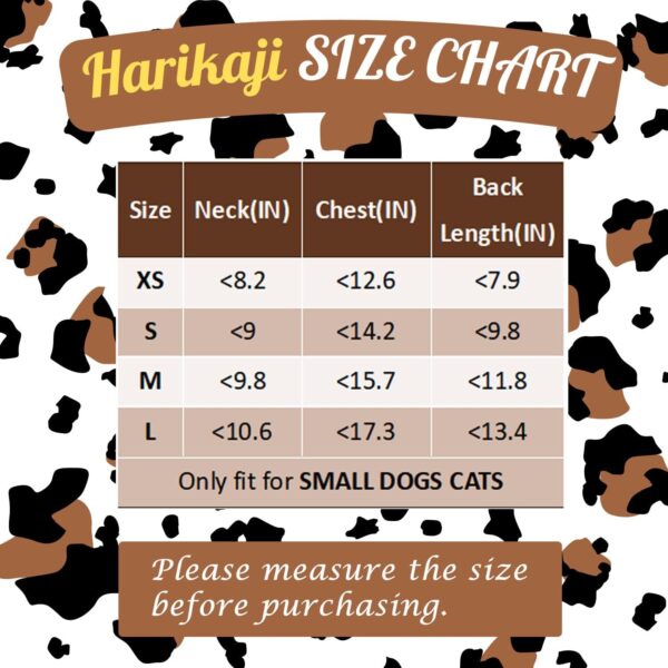 Pet Clothes, Leopard Print T-Shirt Puppy Cat Cotton Vest Clothing Apparel Spring Summer Breathable Sleeveless Harness Costumes for Small Dogs(XS, Black) - Image 3