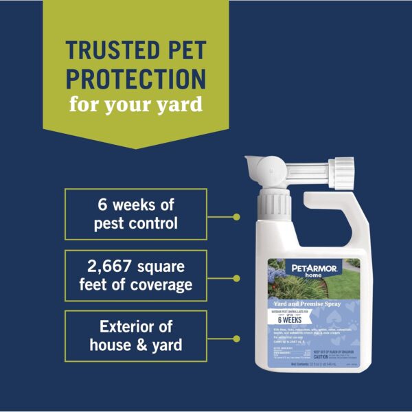 PetArmor Plus Flea & Tick Prevention for Cats Over 1.5 lbs (3 Doses) + PetArmor Home Carpet Spray and Yard Spray for Fleas & Ticks, Total Flea & Tick Prevention - Image 5