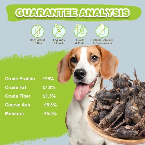 Freeze Dried Dogs Cats Treats - Little Quail Natural Dog Treats Cat Delicious Snacks Training Cat Food Healthy Easy Digestion Pet Food (3 OZ) - Image 4