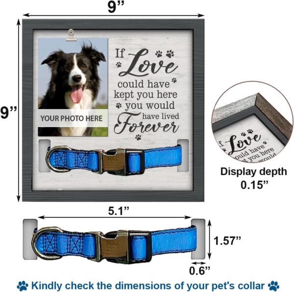 Pawfect House Dog Memorial Gifts for Loss of Dog, Pet Memorial Gifts, Pet Loss Sign, Pet Memorial Collar Frame, Dog Bereavement Gifts, Dog Frames for Pictures Memorial - Image 5